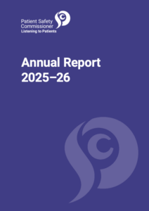 Patient Safety Commissioner _ Annual Report 2025–26_cover
